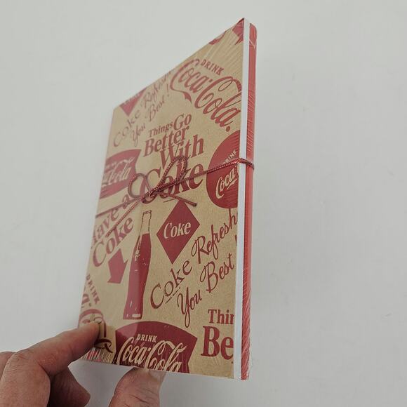 2PK Coca Cola Flex Journal Writing Blank Pages NEW Coke Soda  Markings CR Gibson - Picture 4 of 4